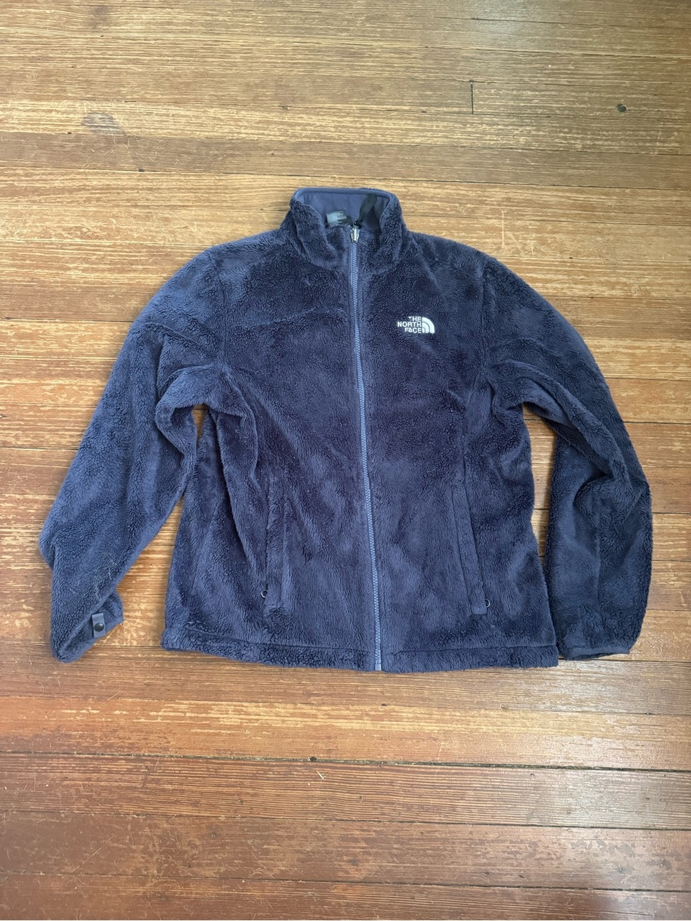 The North Face Dark Navy Plush Full-Zip Fleece Jacket Size Medium